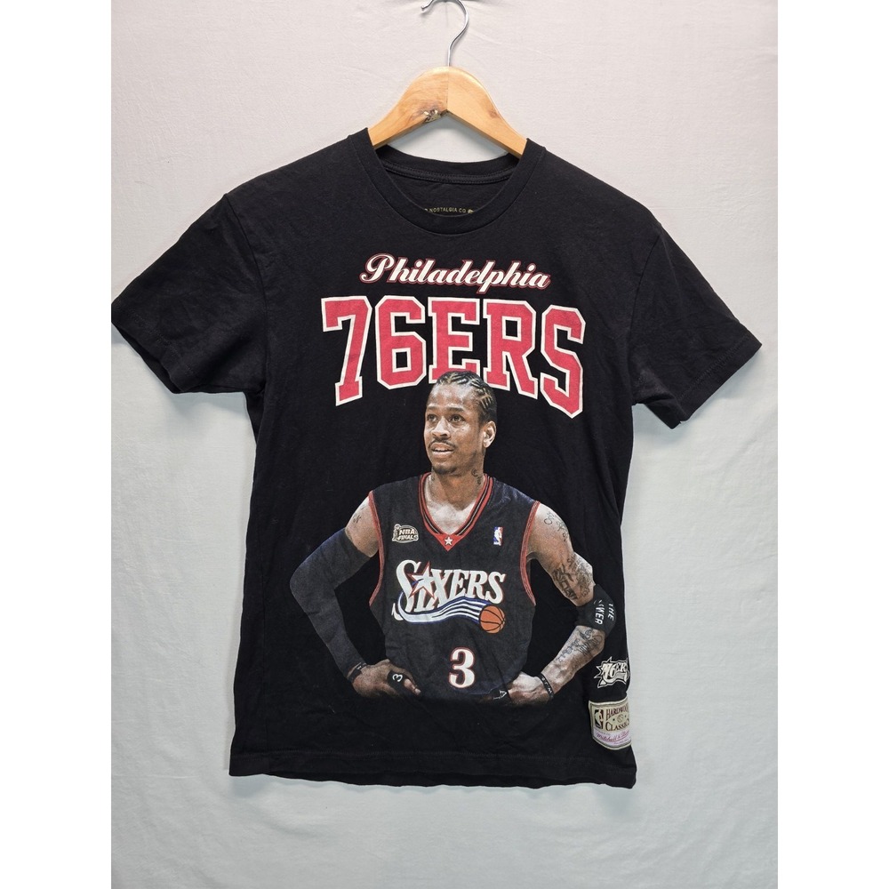 Allen IVERSON Philadelphia 76ers Shirt Mens Small Basketball Mitchell & Ness